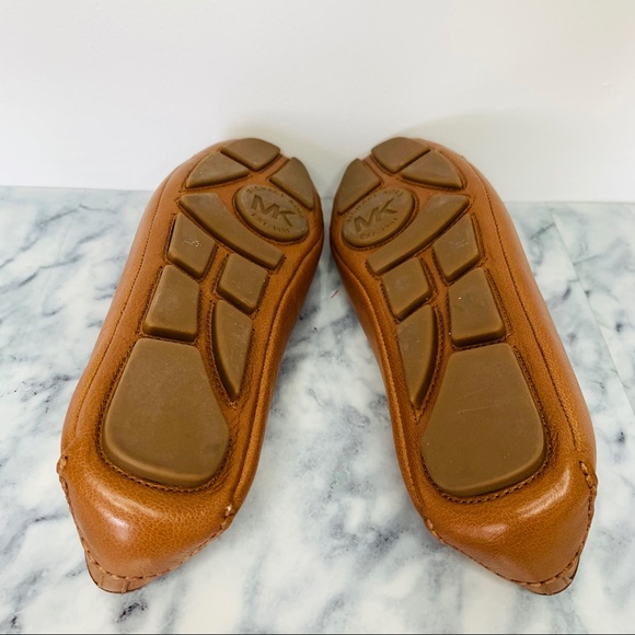 NWOT Michael Kors Fulton Leather Luggage Flats - Picture 10 of 12